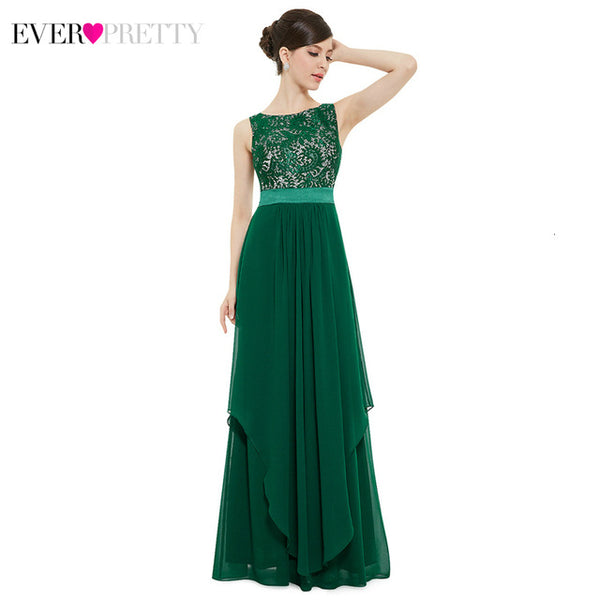 Plus Size Floral Lace Bridesmaid Dresses Ever Pretty A-Line Ruffles Sleeveless O-Neck Layer Elegant Wedding Party Gowns 2020