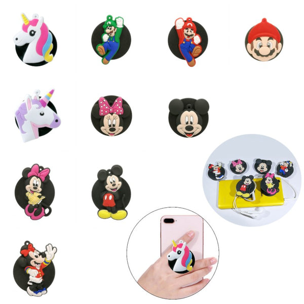 1pcs Universal Mobile Phone Bracket Cartoon Expanding Stand Unicorns Phone Holders&Stands Mickey Star Wars Phone Accessories