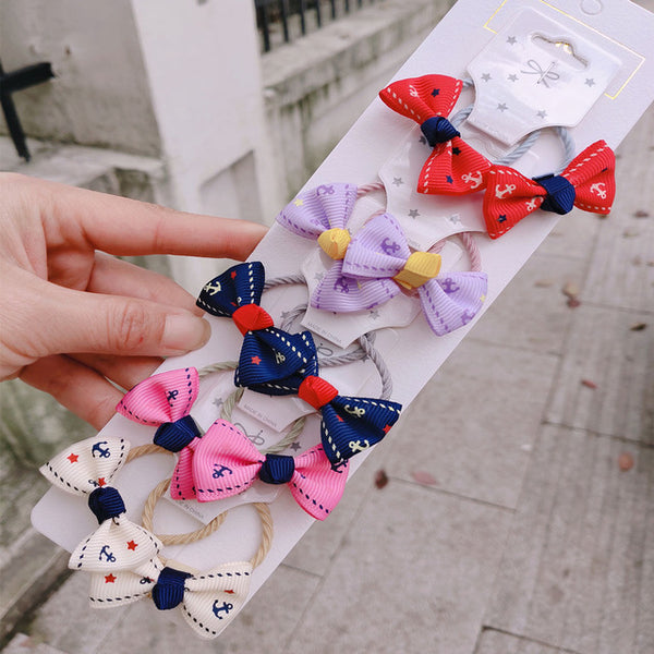 1set Kawaii Cartoon Princess Women Girls Kids Elastic Hair Rubber Bands Accessories Tie Hair Rope Headdress Gift Scrunchies