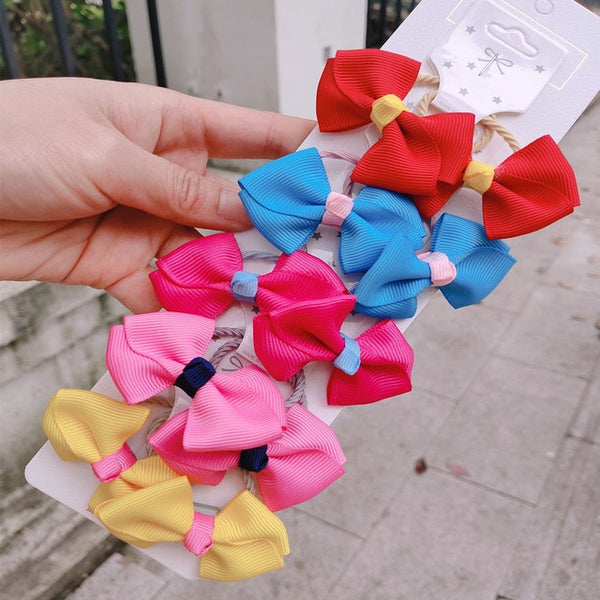 1set Kawaii Cartoon Princess Women Girls Kids Elastic Hair Rubber Bands Accessories Tie Hair Rope Headdress Gift Scrunchies