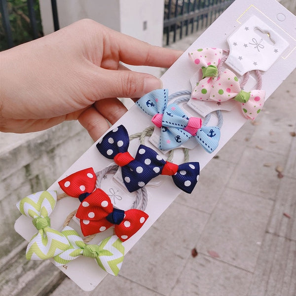 1set Kawaii Cartoon Princess Women Girls Kids Elastic Hair Rubber Bands Accessories Tie Hair Rope Headdress Gift Scrunchies