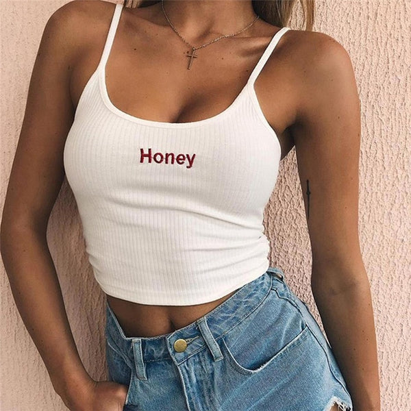 Summer 2019 Women Strap Crop Top Women Sexy Backless Leakage Navel Solid Camisole Sexy Tank Top Tube Top Breathable Crop tops