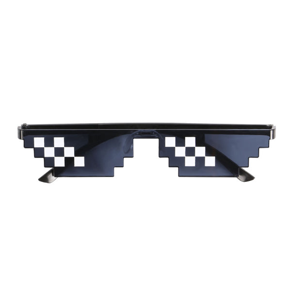 CellDeal Men Women 8 Bit Coding Pixel Thug Life Mosaic Glasses Sunglasses Trendy Cool Super Party Funny Vintage Shades Eyewear