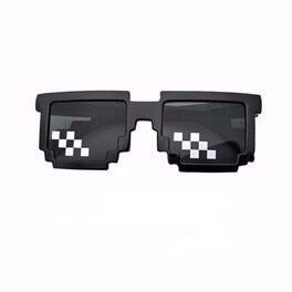 CellDeal Men Women 8 Bit Coding Pixel Thug Life Mosaic Glasses Sunglasses Trendy Cool Super Party Funny Vintage Shades Eyewear