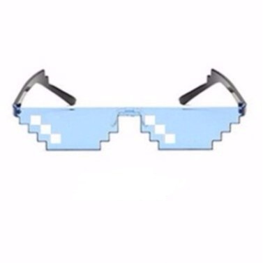 CellDeal Men Women 8 Bit Coding Pixel Thug Life Mosaic Glasses Sunglasses Trendy Cool Super Party Funny Vintage Shades Eyewear