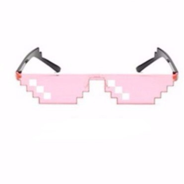 CellDeal Men Women 8 Bit Coding Pixel Thug Life Mosaic Glasses Sunglasses Trendy Cool Super Party Funny Vintage Shades Eyewear