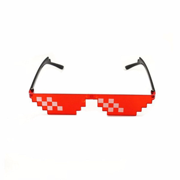 CellDeal Men Women 8 Bit Coding Pixel Thug Life Mosaic Glasses Sunglasses Trendy Cool Super Party Funny Vintage Shades Eyewear