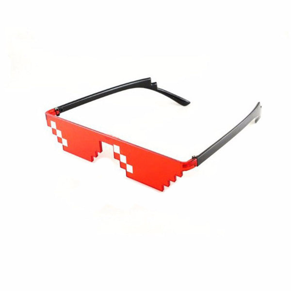 CellDeal Men Women 8 Bit Coding Pixel Thug Life Mosaic Glasses Sunglasses Trendy Cool Super Party Funny Vintage Shades Eyewear