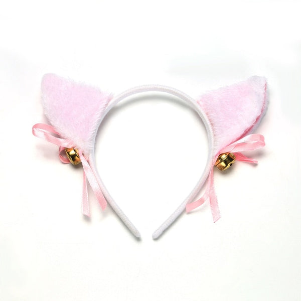 6 Colors Beautiful Masquerade Halloween Cat Ears Cosplay Cat Ear Anime Party Costume Bow Tie Bell Headwear Headband Anime