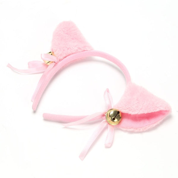 6 Colors Beautiful Masquerade Halloween Cat Ears Cosplay Cat Ear Anime Party Costume Bow Tie Bell Headwear Headband Anime