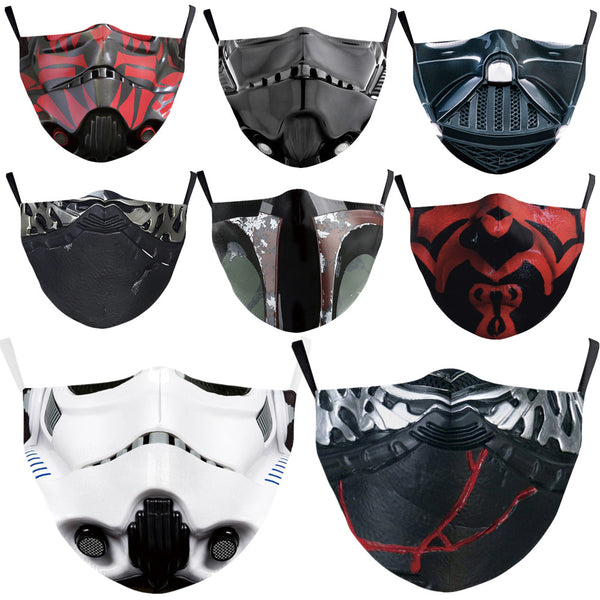 Star Wars Face Mask Darth Vader Mandalorian Cosplay Adult Dustproof Masks