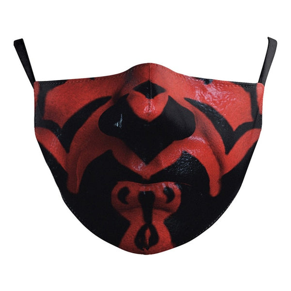 Star Wars Face Mask Darth Vader Mandalorian Cosplay Adult Dustproof Masks