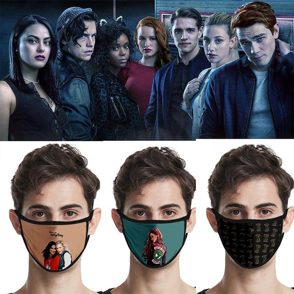 Movie Riverdale Mask Cosplay Masks Reusable Mascarillas Washable Serpent Society Mask Cotton Dustproof party Props