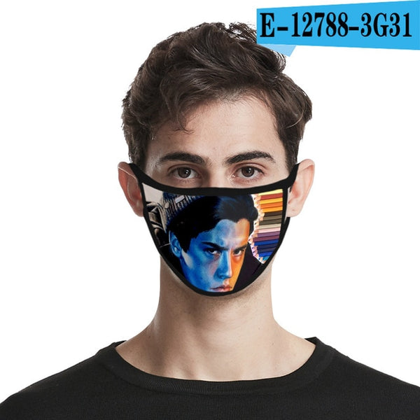 Movie Riverdale Mask Cosplay Masks Reusable Mascarillas Washable Serpent Society Mask Cotton Dustproof party Props