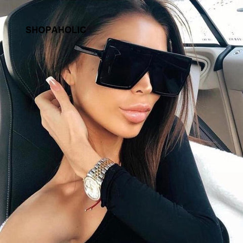 Sunglasses Square Women Sun Glasses Female Eyewear Eyeglasses Plastic Frame Clear Lens UV400 Shade Fashion Driving New