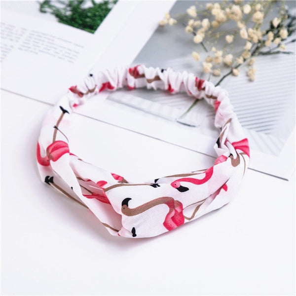 Fashion Women Girls Summer Bohemian Hair Bands Print Headbands Vintage Cross Turban Bandage Bandanas HairBands Hair Accessories