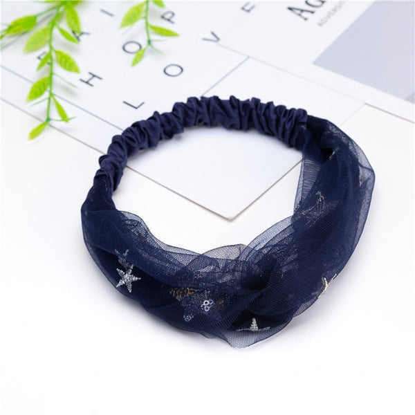 Fashion Women Girls Summer Bohemian Hair Bands Print Headbands Vintage Cross Turban Bandage Bandanas HairBands Hair Accessories