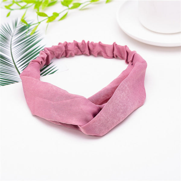 Fashion Women Girls Summer Bohemian Hair Bands Print Headbands Vintage Cross Turban Bandage Bandanas HairBands Hair Accessories