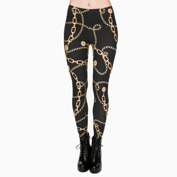 Brands Women Fashion Legging Aztec Round Ombre Printing leggins Slim High Waist  Leggings Woman Pants